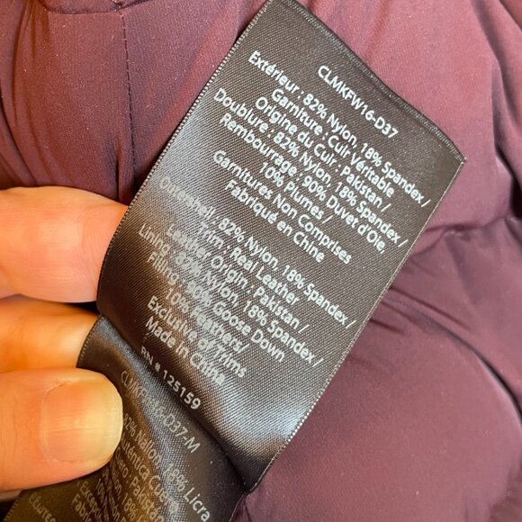 Mackage Burgundy & black trim Quilted Coat - Picture 11 of 11